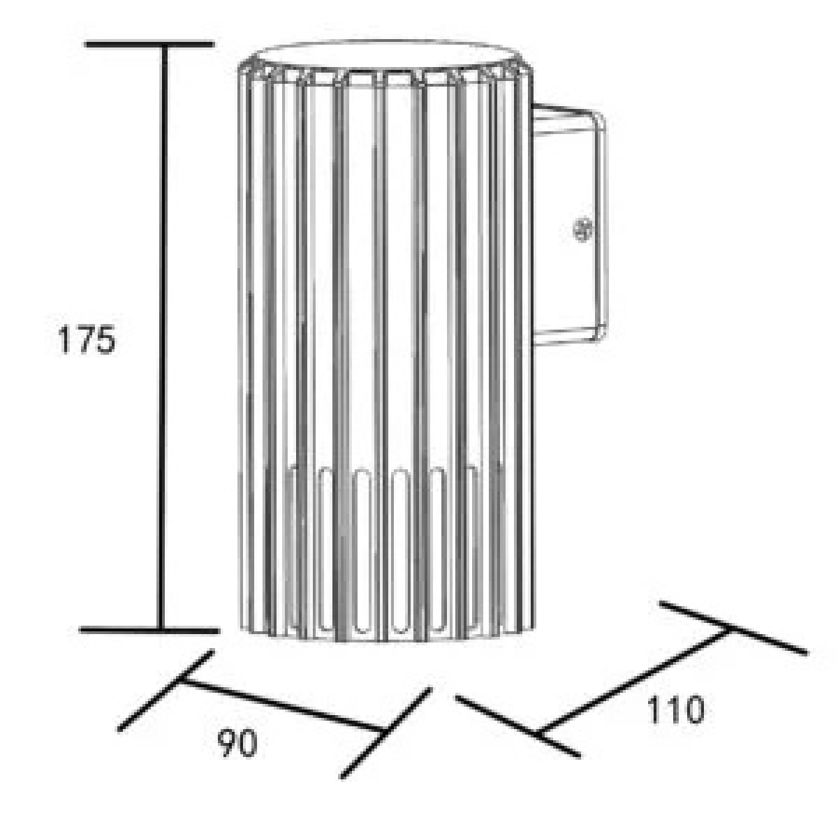 Бра вуличне 329332 Polux чорний 329332