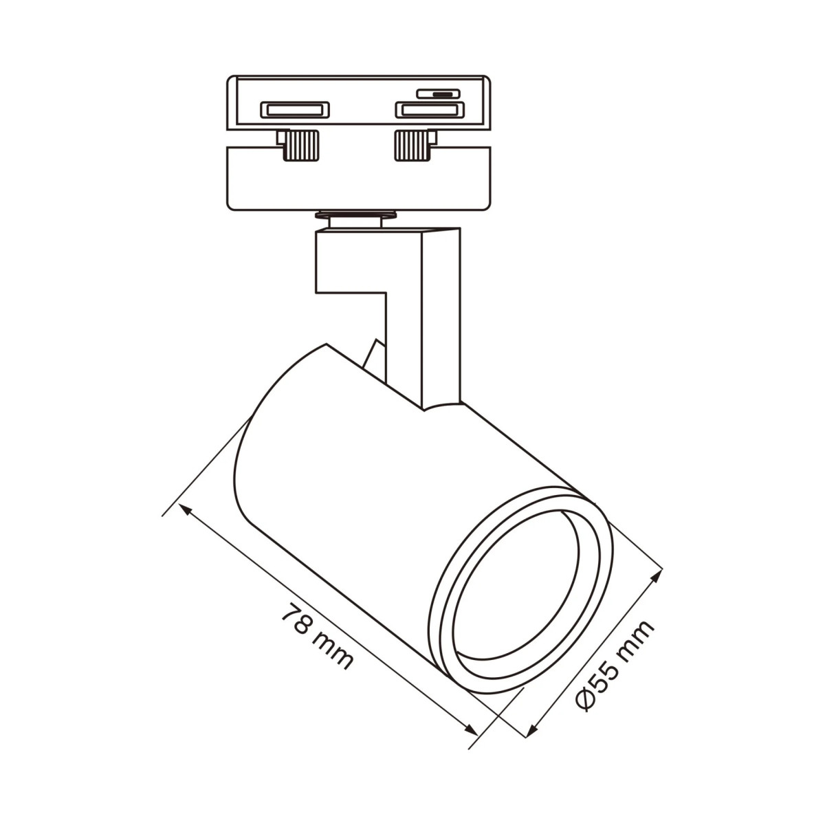 Трековий світильник 329547 Polux білий 329547