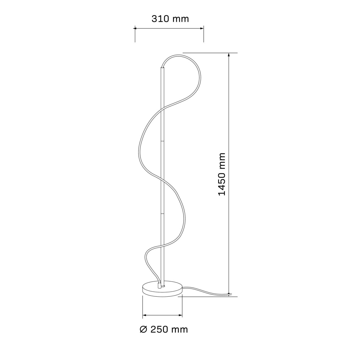 Торшер 330192 Polux золотий 330192 