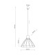 Люстра підвісна MODESTO BLACK LAMPA  1
 10160 TK-Lighting