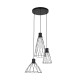 Люстра MODESTO BLACK LAMPA  3 KOŁO 10187 TK-Lighting