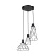 Люстра MODESTO BLACK LAMPA  3 KOŁO 10187 TK-Lighting