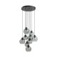 Підвісна люстра CUBUS GRAPHITE LAMPA  9 KOŁO 10208 TK-Lighting