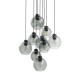 Підвісна люстра CUBUS GRAPHITE LAMPA  9 KOŁO 10208 TK-Lighting