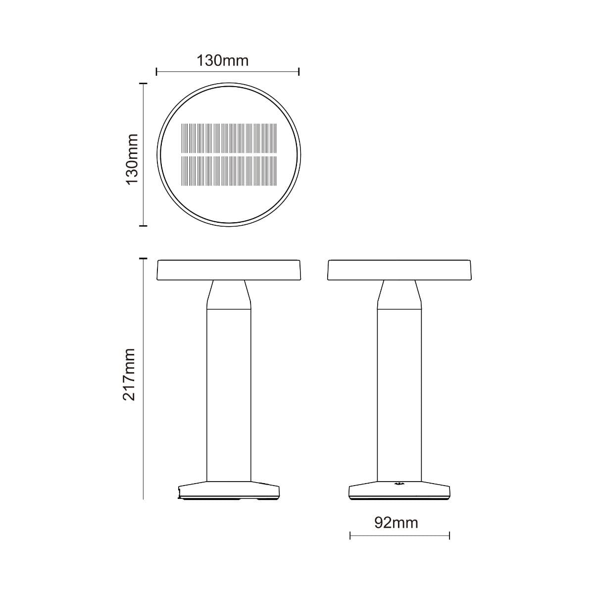Вуличний стовпчик CARLI DT33611 Zuma Line чорний