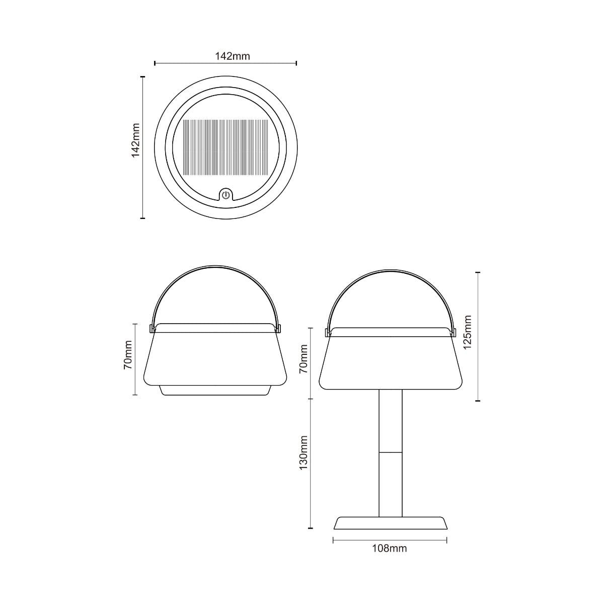 Настільна лампа AURE DT36111 Zuma Line чорний