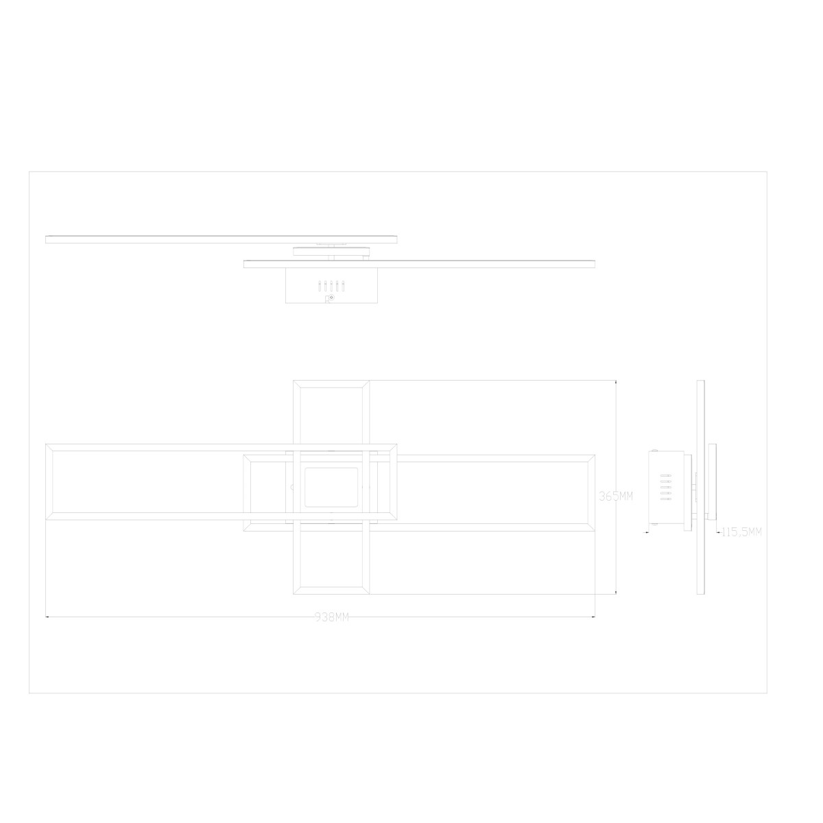 Стельовий світильник LUMENZ MS243-BK Zuma Line чорний MS243-BK 