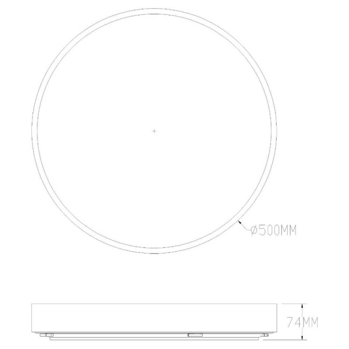 Стельовий світильник NADI MS724-R500-AB Zuma Line золотий MS724-R500-AB 