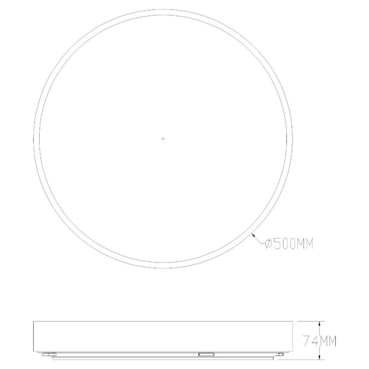 Стельовий світильник NADI MS724-R500-GD Zuma Line золотий MS724-R500-GD 