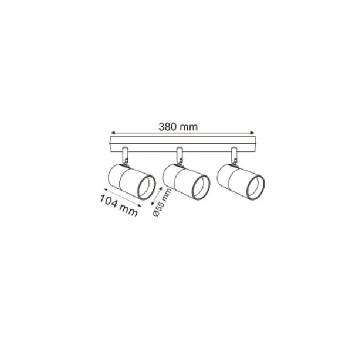 Спот FORI OB-2204BD-3-BK Zuma Line