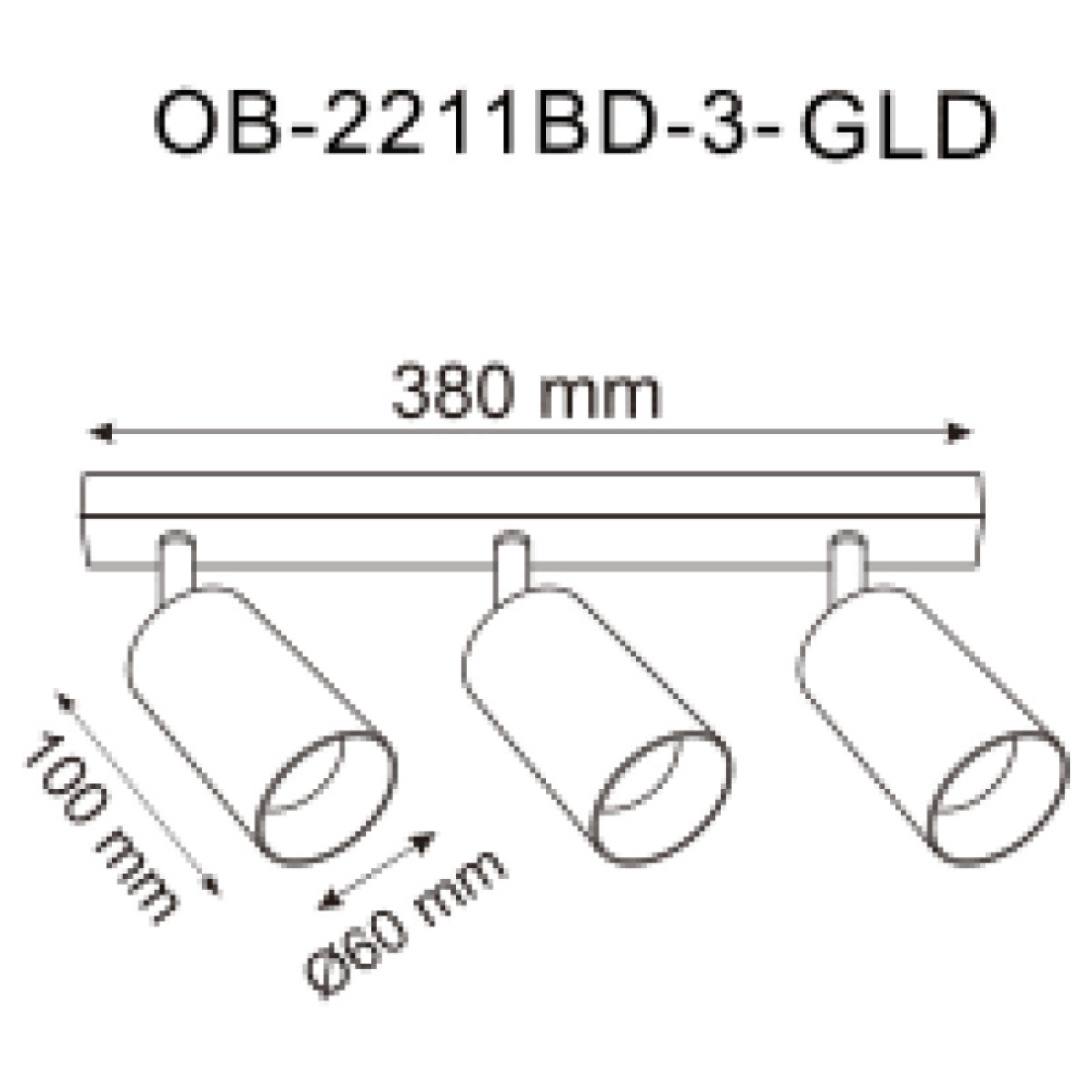 Спот REN OB-2211BD-3-GLD Zuma Line