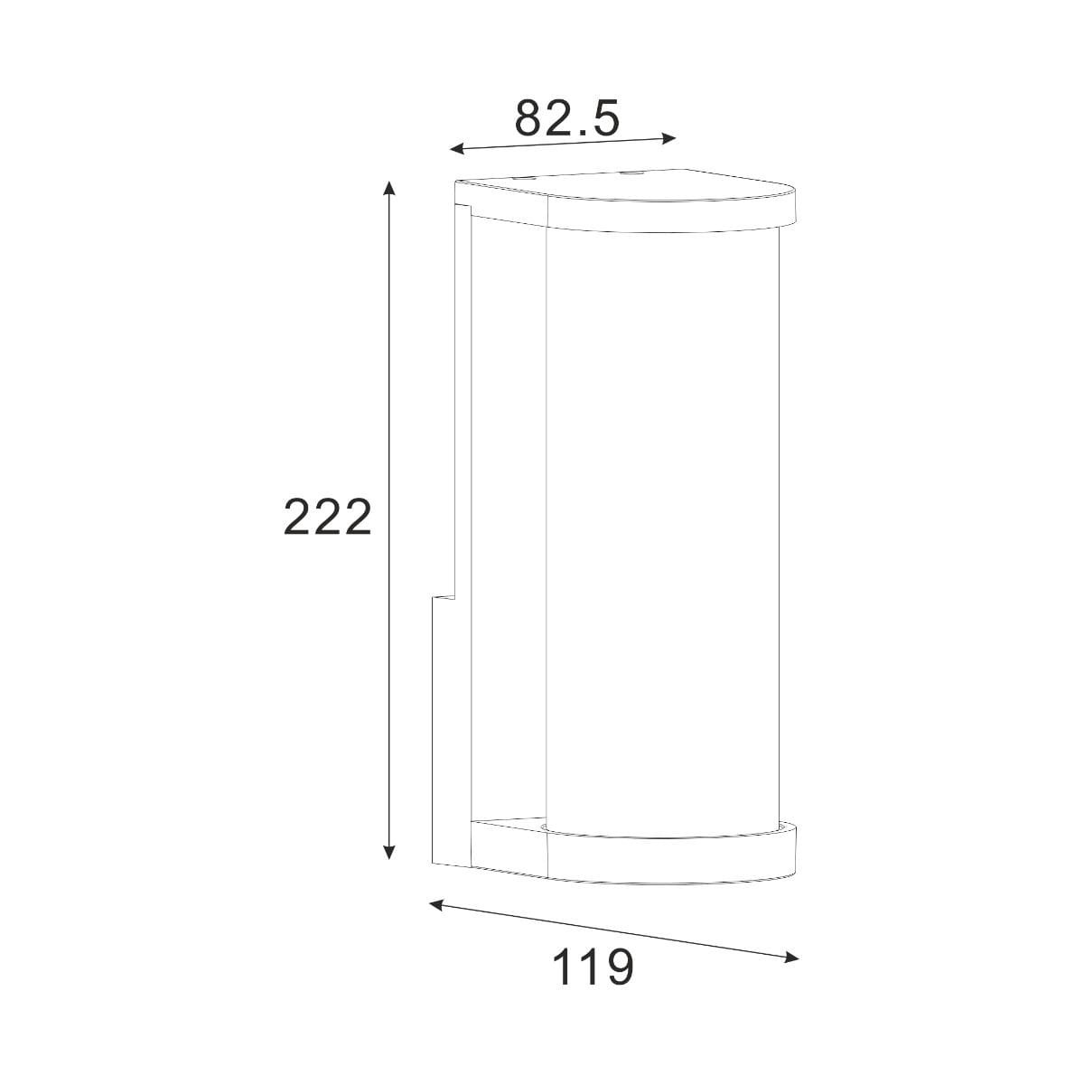 Настінний світильник вуличний TWILIGHT SJ15111 Zuma Line чорний