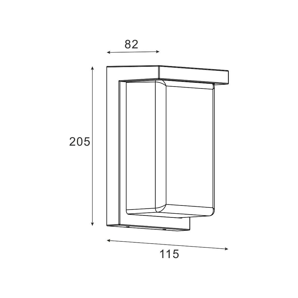 Бра вуличне ALBA SJ19106-S Zuma Line чорний
