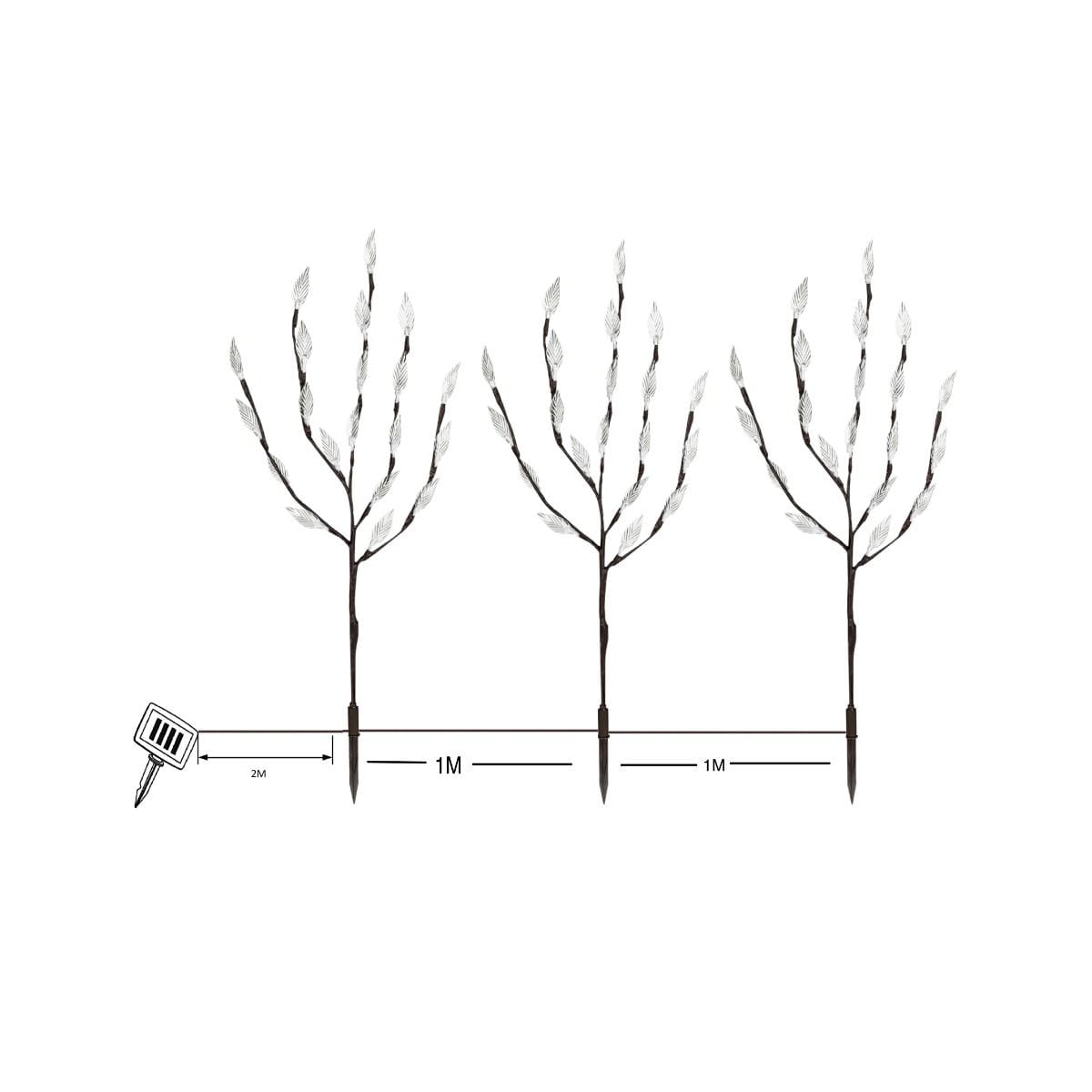 Гірлянда вулична SOLARNA SW-5009 Zuma Line чорний