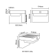 Бра вуличне GRID WT33811 Zuma Line чорний