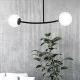 Люстра стельова HALLDOR 2 BLACK EMIBIG 1024/2 Emibig чорний
