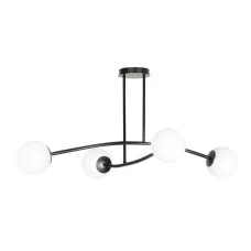 Люстра стельова HALLDOR 4 BLACK EMIBIG 1024/4 Emibig чорний