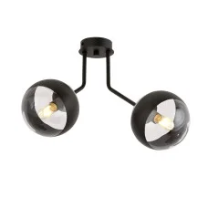 Люстра стельова NOVA 2 BLACK/STRIPE EMIBIG 1139/2 Emibig чорний