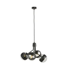 Люстра підвісна NOVA 4 BLACK/STRIPE EMIBIG 1139/4 Emibig чорний