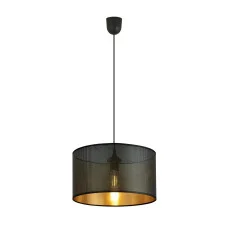 Люстра підвісна ASTON 1 BLACK/GOLD EMIBIG 1148/1 Emibig чорний