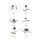 Світильник стельовий LED VISO MX9932-1-3BD Zuma Line чорний