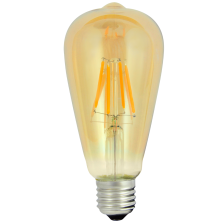 Декоративна лампа Vintage LED Filament Amber ST64 E27 WW 2000K 320lm 304513 Polux