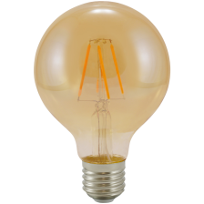 Декоративна лампа Vintage LED Filament Amber G80 E27 WW 2000K 320lm 304520 Polux