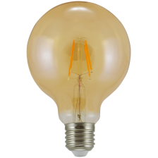 Декоративна лампа Vintage LED Filament Amber G95 E27 WW 2000K 320lm 304537 Polux