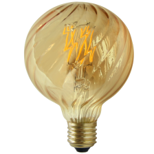 Декоративна лампочка Vintage LED Filament Amber DYNIA-B G95 4W E27 308894 Polux