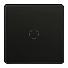 Smart WiFi Tuya Single switch з конденсатором чорного кольору 319050 Polux